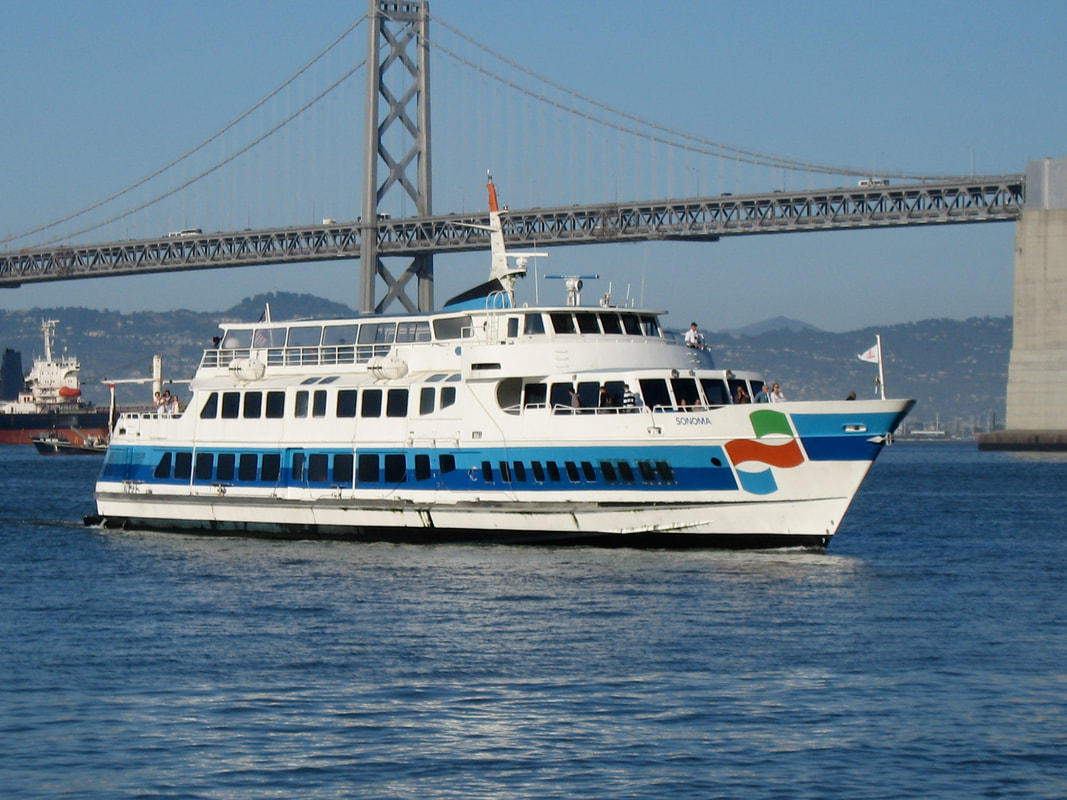 ferry boat with CMP rigid marine solar panels